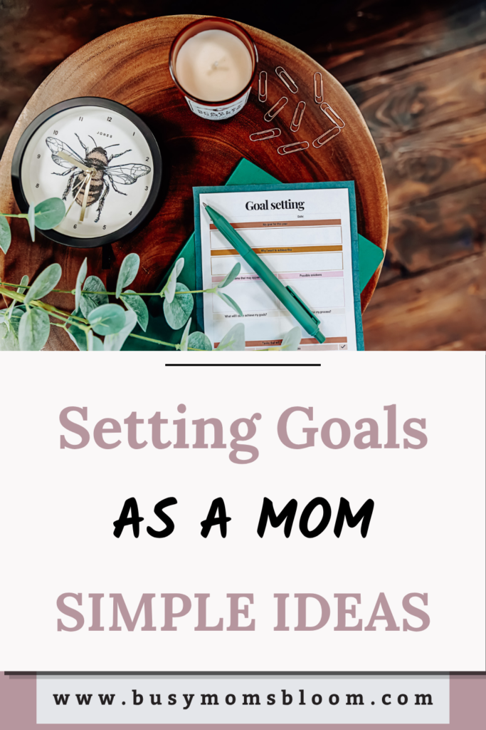 Goal Setting notepad on table