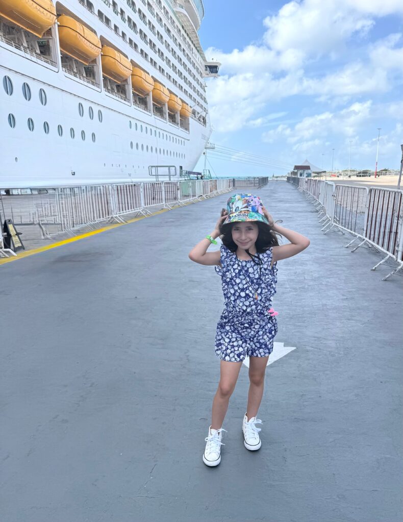 Melissas daughter in Aruba