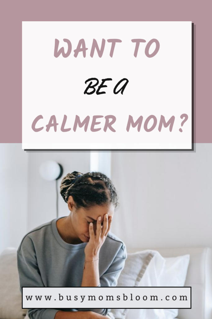 An anxious mom covering her face