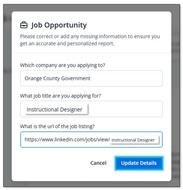 Jobscan job opportunity search