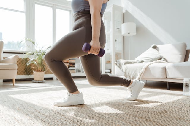 Woman exercising