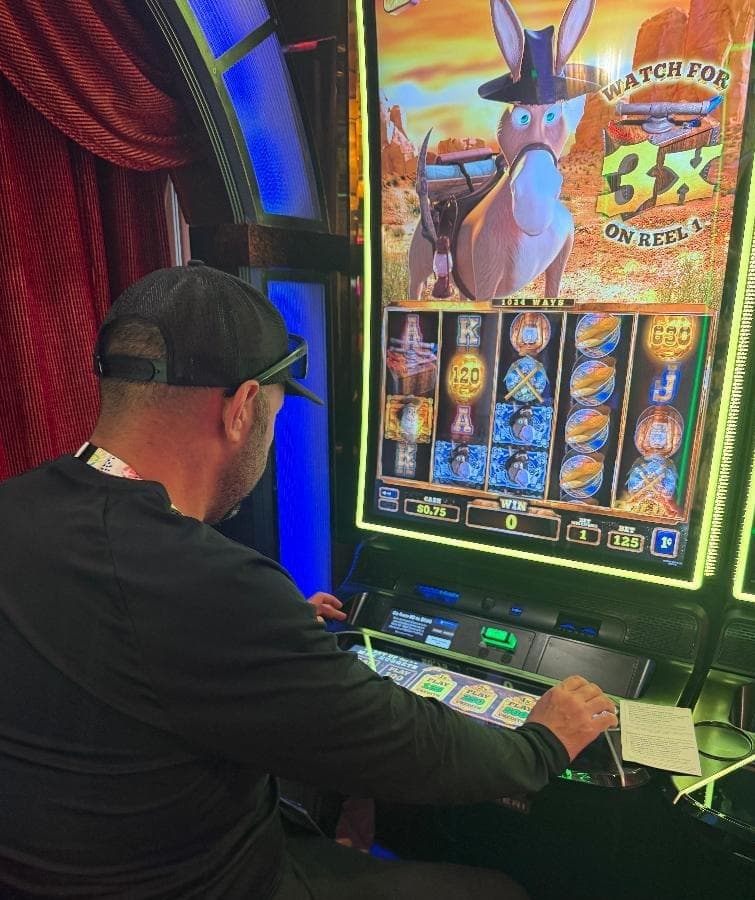 Melissas husband in the casino