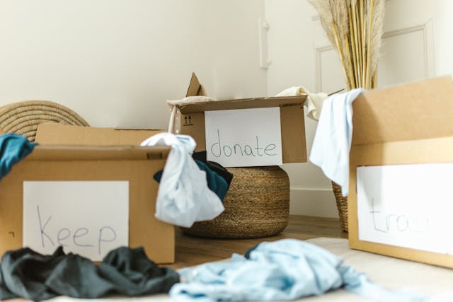 Boxes labeled
