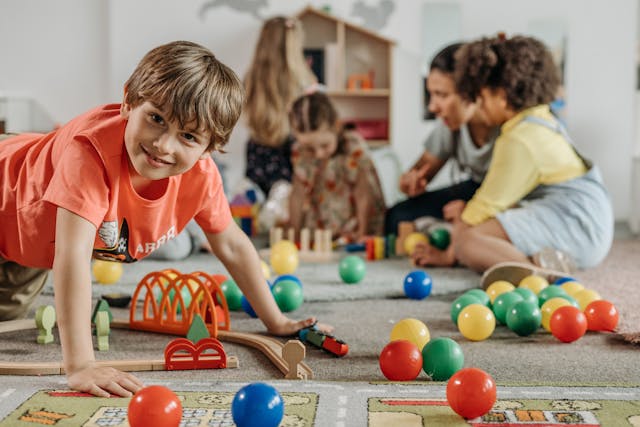 Children playing in daycare