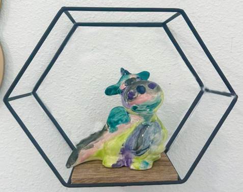 A ceramic painted at Color Me Mine
