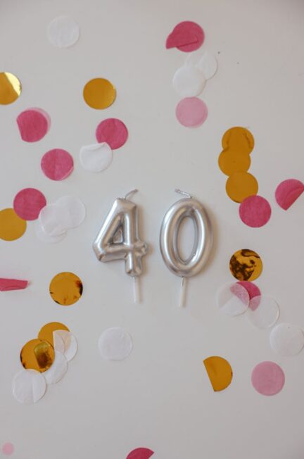 Number 40 candles