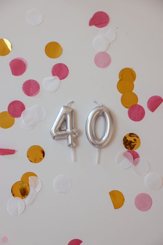 Number 40 candles