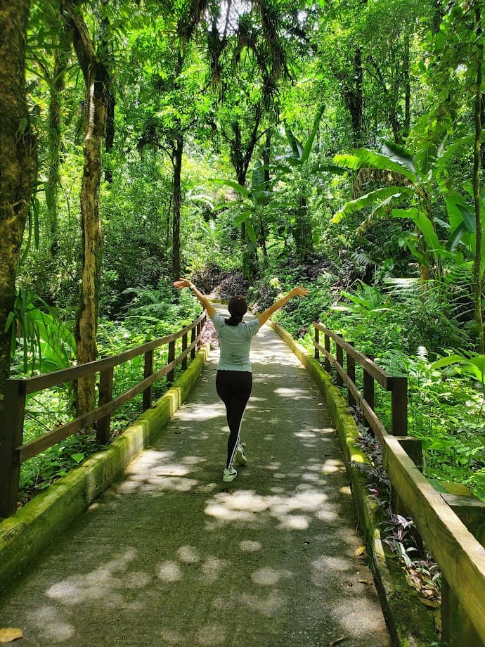 Melissa surrounded by nature