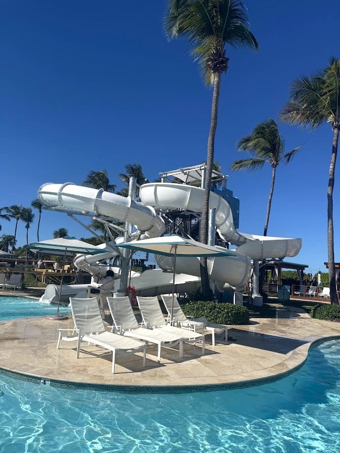 Slides at Wyndham Grand Rio Mar Hotel in Puerto Rico