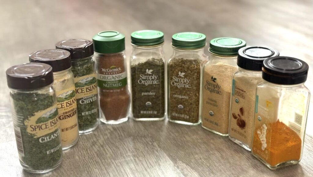 Variety of spices