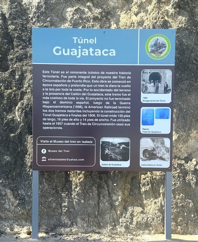 Tunel Guajataca sign