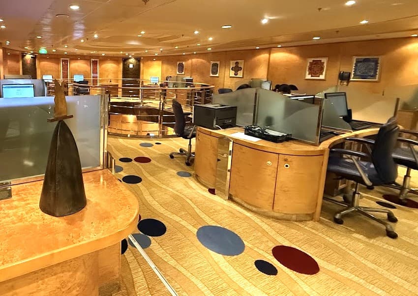 Computer station on Explorer of the Seas