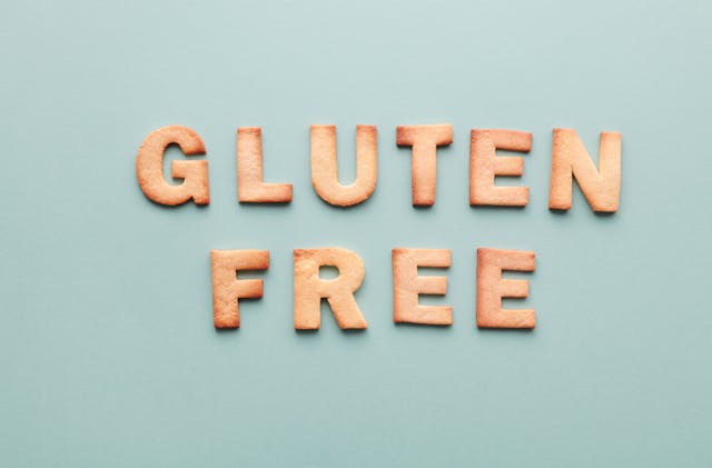 Gluten free words made with crackers