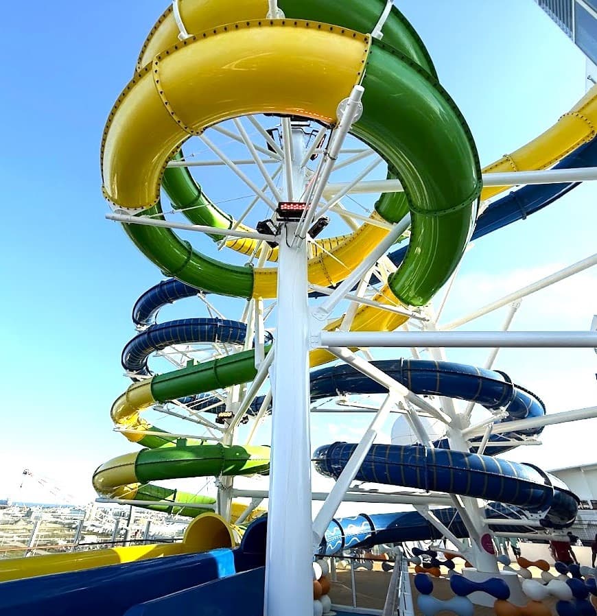 Water slides on Explorer of the Seas
