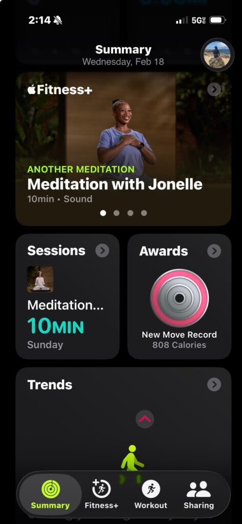 Apple Fitness+ app