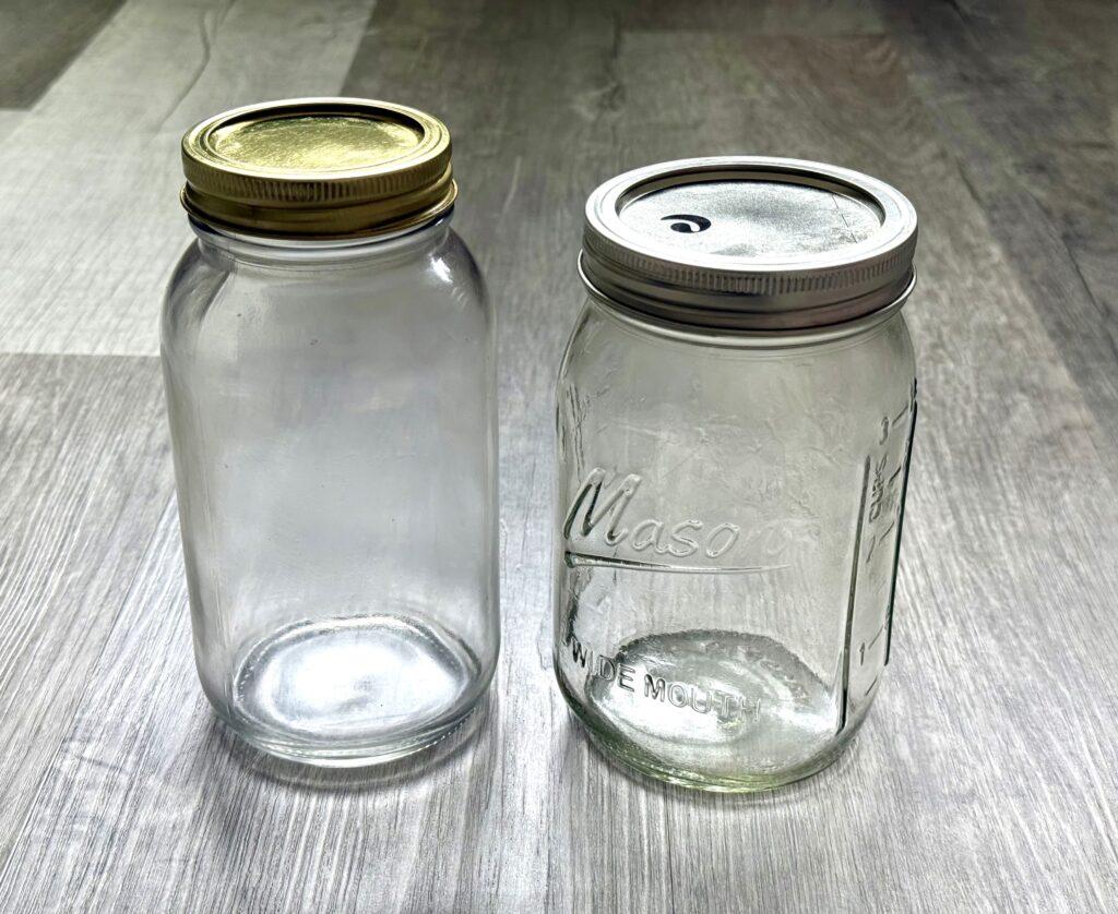 Glass jar containers