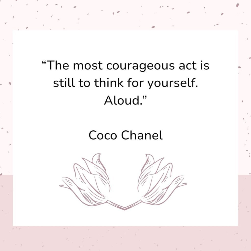 Coco Chanel quote