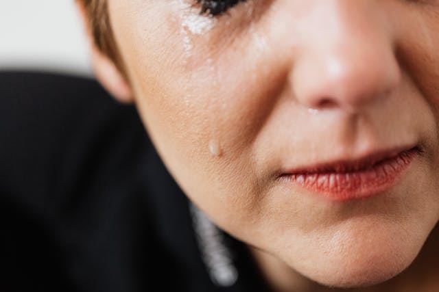 Woman crying