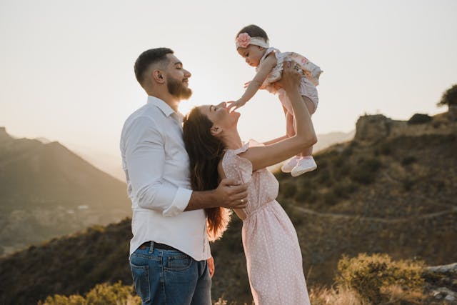 Parents with baby