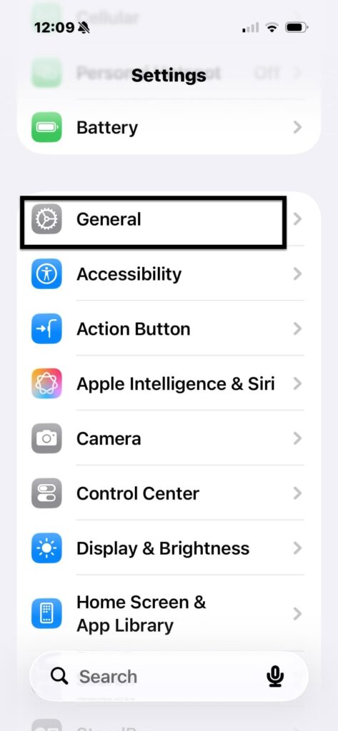 iPhone Settings