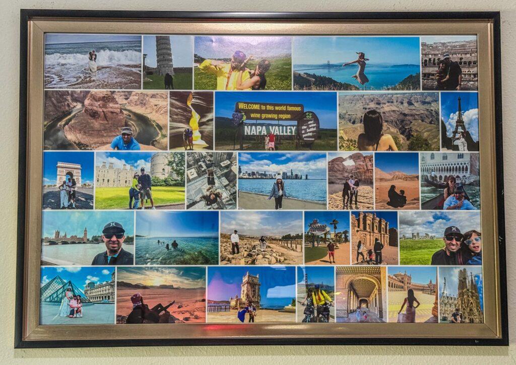 Photo Collage of world trips